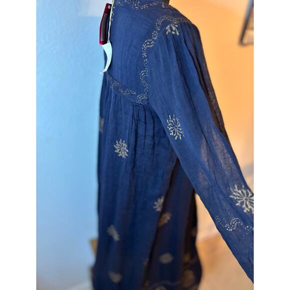 BLUE HIPPY NWT ONAK Jodhpur Full Length Block Printed Dress - Picture 6 of 13